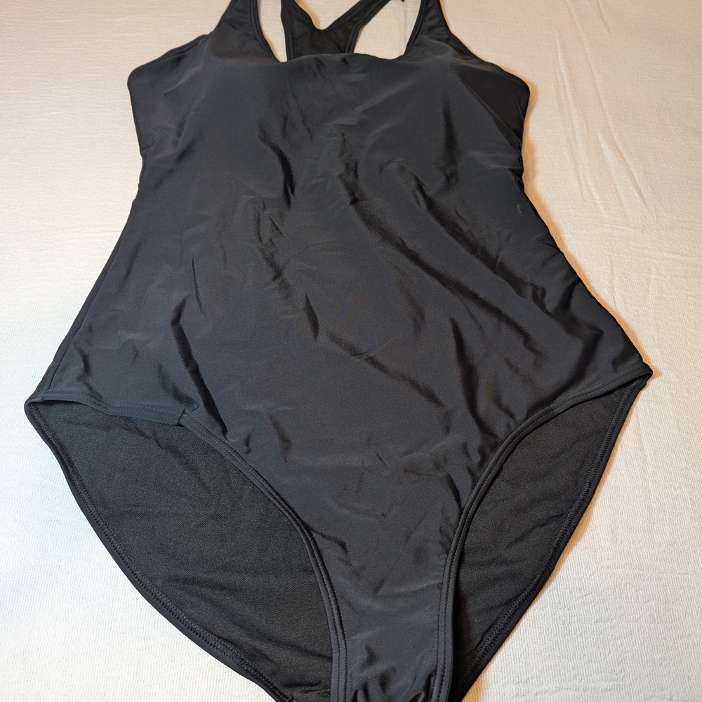 Elegant Black One-Piece Swimsuit